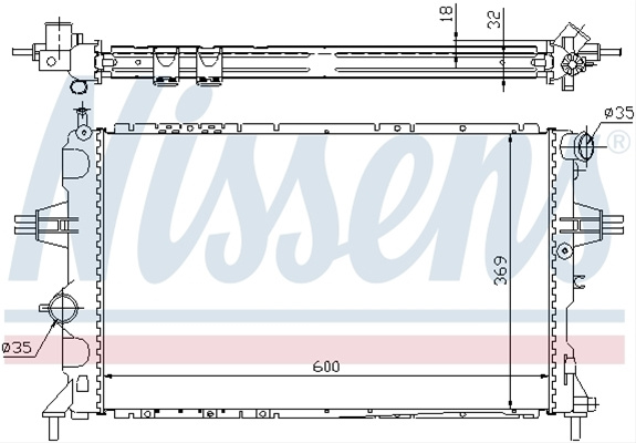 Radiator, Racire Motor Nissens Opel 63006A