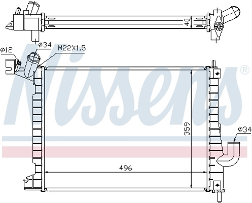 Radiator, Racire Motor Nissens Opel 63019A
