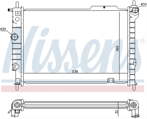 Radiator, Racire Motor Nissens Opel 63059
