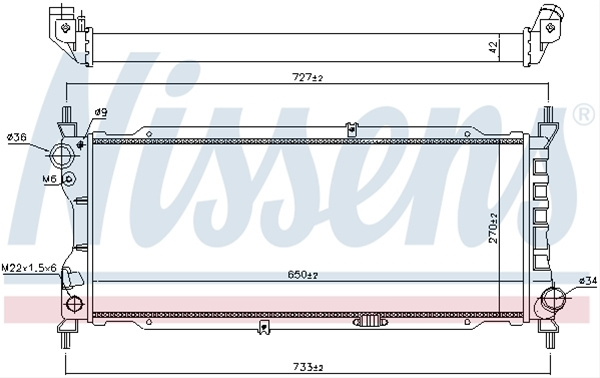 Radiator, Racire Motor Nissens Opel 63286A