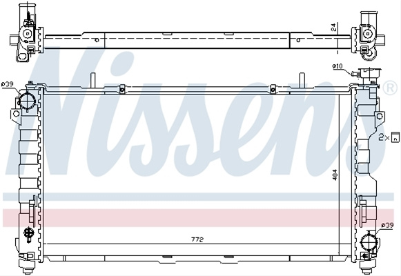 Radiator, Racire Motor Nissens Plymouth 61005