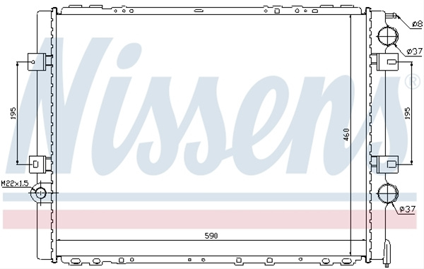 Radiator, Racire Motor Nissens Renault 63859