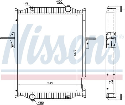 Radiator, Racire Motor Nissens Renault Trucks 63781A