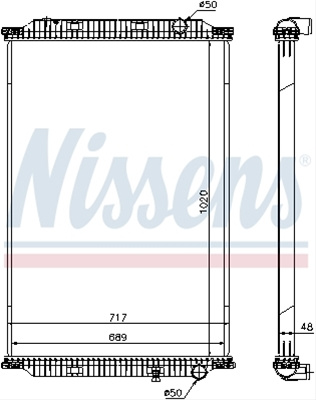 Radiator, Racire Motor Nissens Renault Trucks 637780