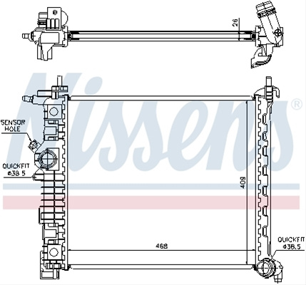 Radiator, Racire Motor Nissens Vauxhall 630735