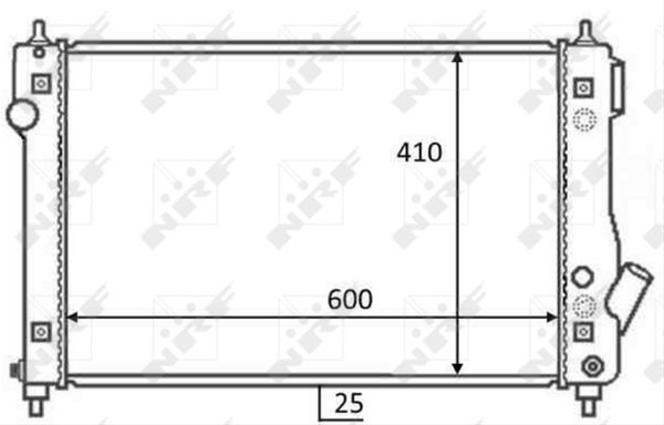 Radiator, Racire Motor Nrf Chevrolet 59054