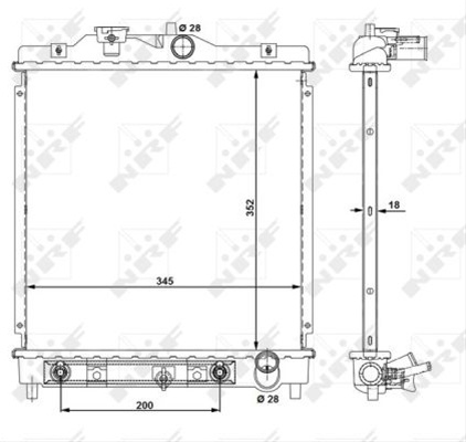 Radiator, Racire Motor Nrf Honda 516355