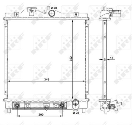 Radiator, Racire Motor Nrf Honda 516355