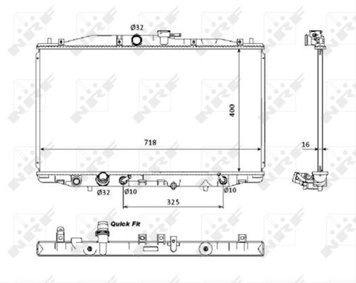 Radiator, Racire Motor Nrf Honda 53393