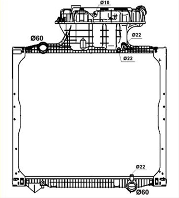 Radiator, Racire Motor Nrf Man 58278