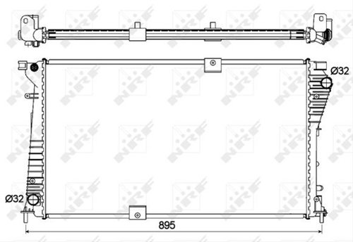 Radiator, Racire Motor Nrf Nissan 53123
