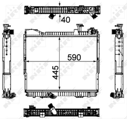Radiator, Racire Motor Nrf Nissan 53860