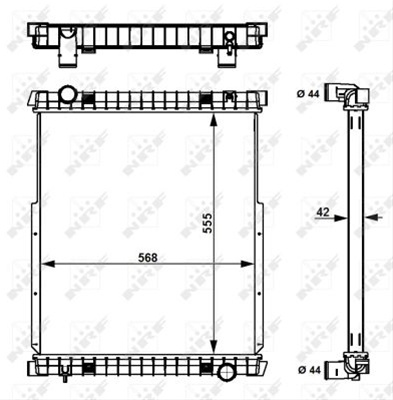 Radiator, Racire Motor Nrf Nissan 58377