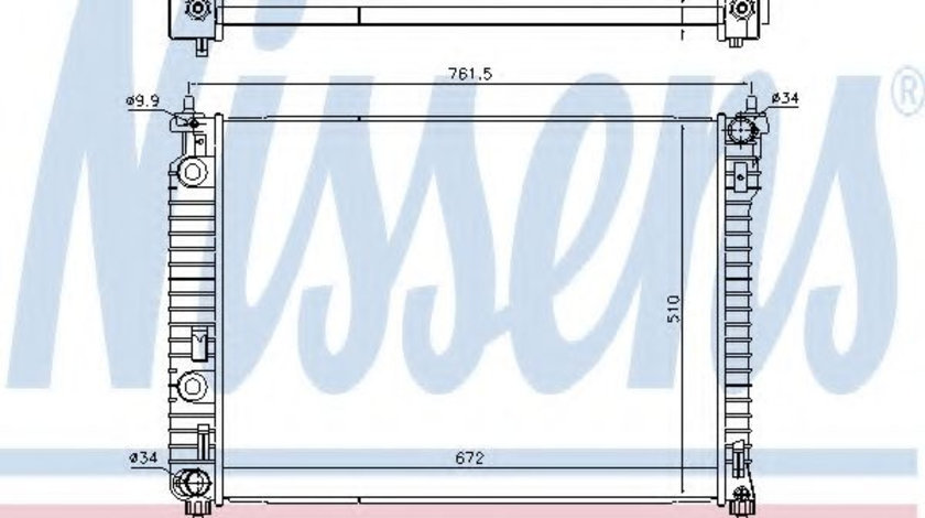 Radiator, racire motor OPEL ANTARA (2006 - 2016) NISSENS 616905 piesa NOUA