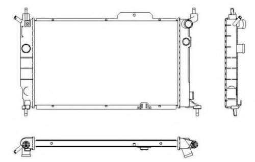Radiator, racire motor OPEL ASTRA F Combi (51, 52) (1991 - 1998) NRF 52204 piesa NOUA
