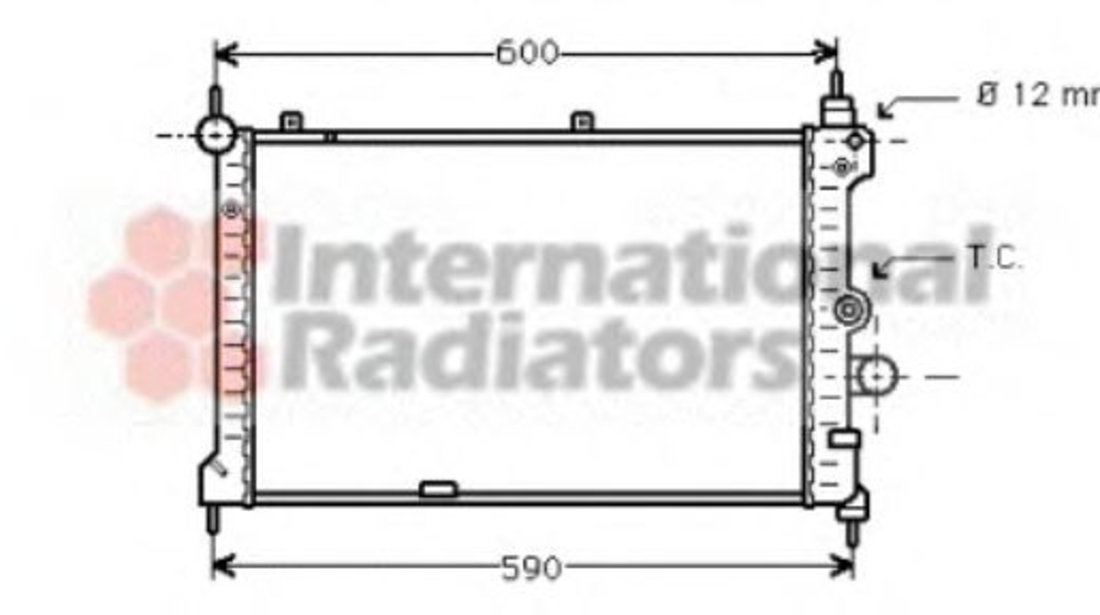 Radiator, racire motor OPEL ASTRA F Combi (51, 52) (1991 - 1998) VAN WEZEL 37002127 piesa NOUA