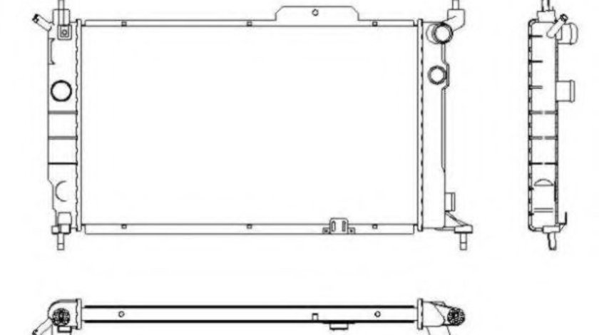 Radiator, racire motor OPEL ASTRA F Hatchback (53, 54, 58, 59) (1991 - 1998) NRF 52204 piesa NOUA