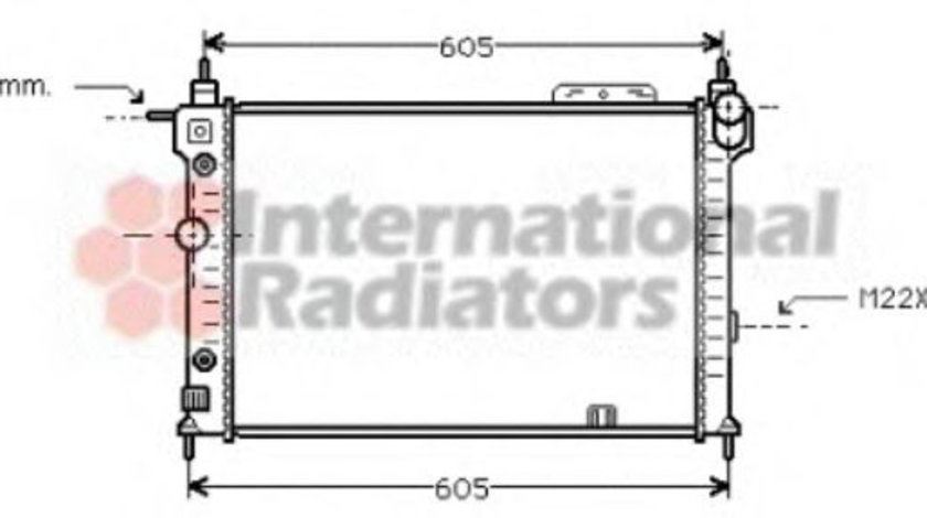 Radiator, racire motor OPEL ASTRA F Hatchback (53, 54, 58, 59) (1991 - 1998) VAN WEZEL 37002029 piesa NOUA