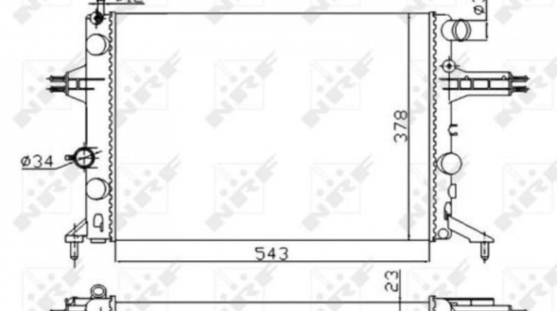 Radiator, racire motor Opel ASTRA G Cabriolet (F67) 2001-2005 #3 01073078