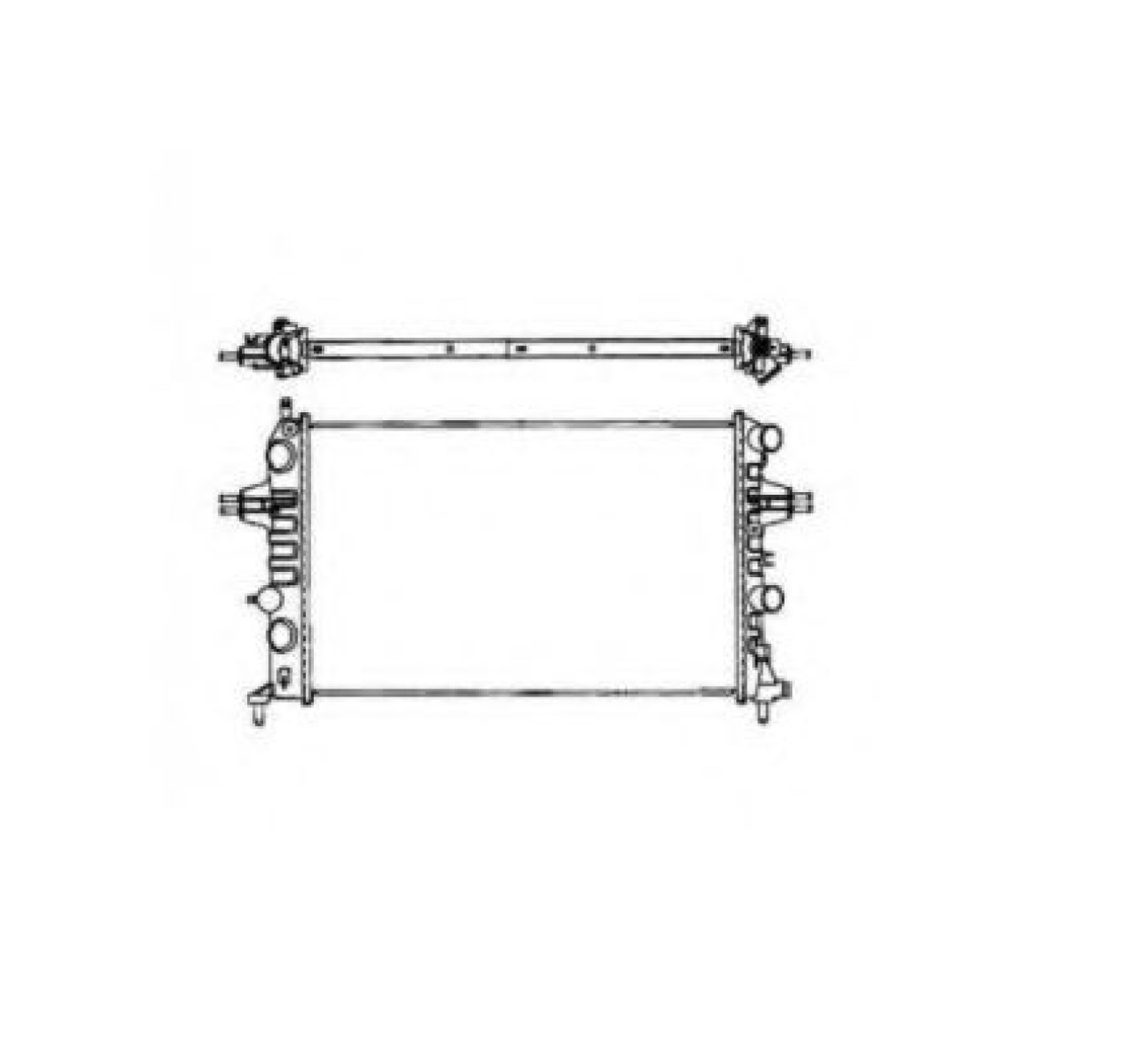 Radiator, racire motor OPEL ASTRA G Combi (F35) (1998 - 2009) NRF 58176 piesa NOUA