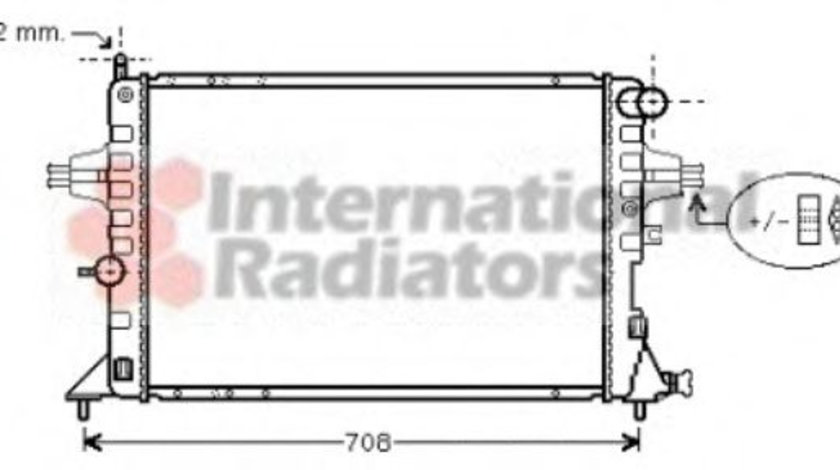 Radiator, racire motor OPEL ASTRA G Combi (F35) (1998 - 2009) VAN WEZEL 37002293 piesa NOUA