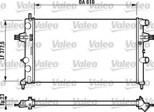 Radiator, racire motor OPEL ASTRA G Combi (F35) (1998 - 2009) VALEO 732551 piesa NOUA