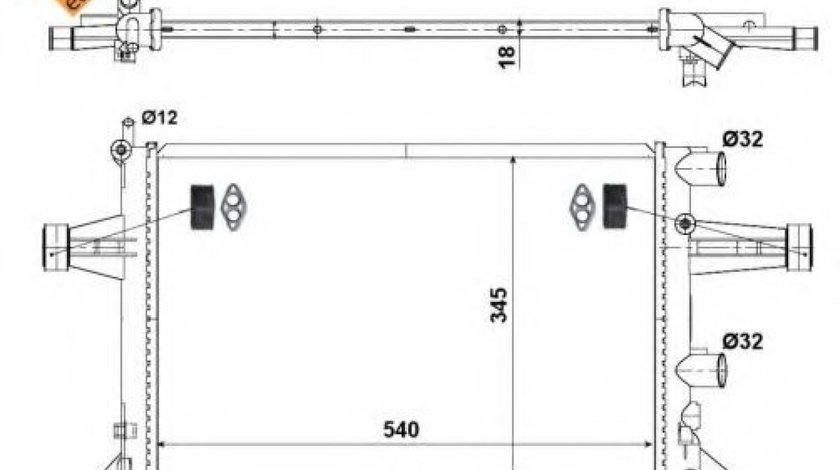 Radiator, racire motor OPEL ASTRA G Hatchback (F48, F08) (1998 - 2009) NRF 507529 piesa NOUA