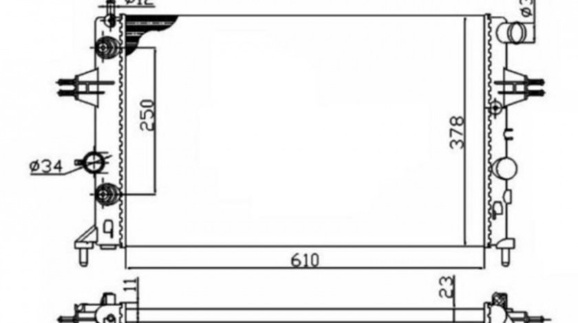 Radiator, racire motor Opel ASTRA G hatchback (F48_, F08_) 1998-2009 #2 01073109