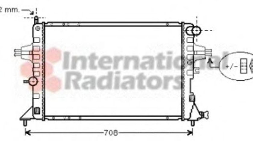 Radiator, racire motor OPEL ASTRA G Hatchback (F48, F08) (1998 - 2009) VAN WEZEL 37002293 piesa NOUA