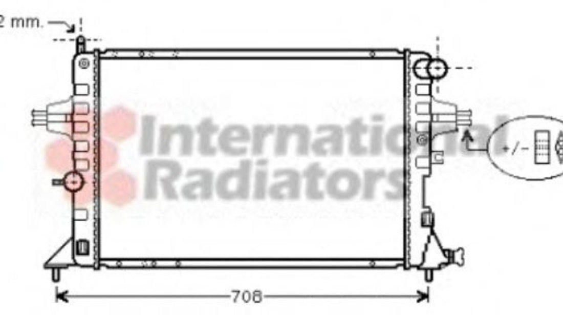 Radiator, racire motor OPEL ASTRA G Limuzina (F69) (1998 - 2009) VAN WEZEL 37002293 piesa NOUA