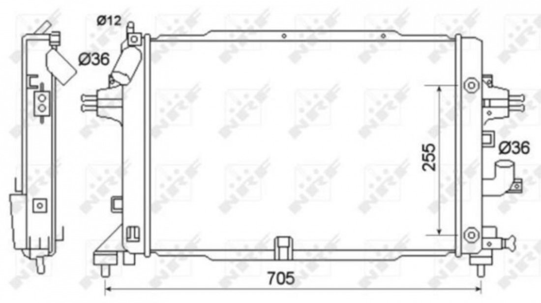 Radiator, racire motor Opel ASTRA H combi (L35) 2004-2016 #3 01073116