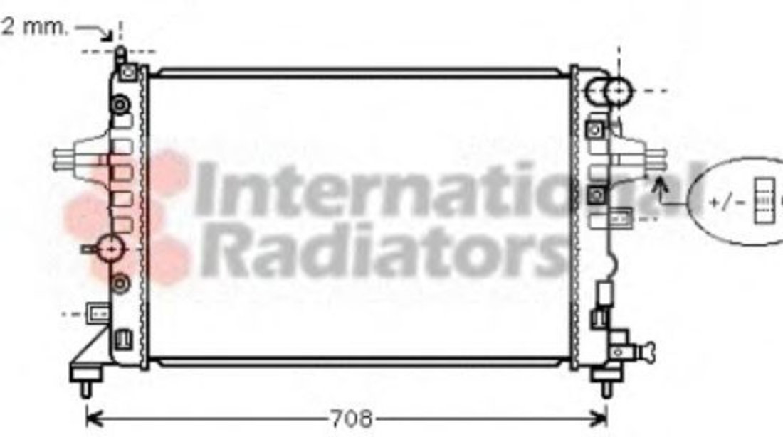 Radiator, racire motor OPEL ASTRA H GTC (L08) (2005 - 2016) VAN WEZEL 37002362 piesa NOUA