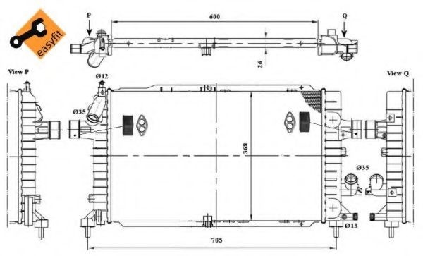 Radiator, racire motor OPEL ASTRA H GTC 