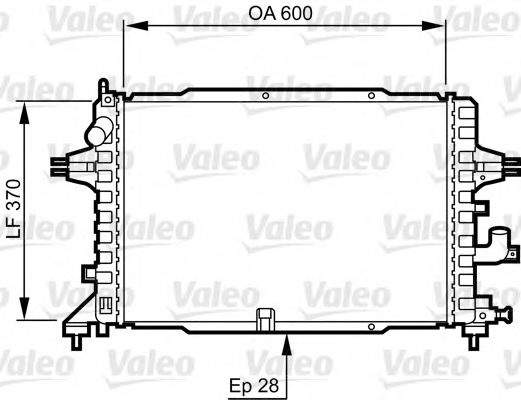 Radiator, racire motor OPEL ASTRA H (L48) (2004 - 2016) VALEO 734380 piesa NOUA
