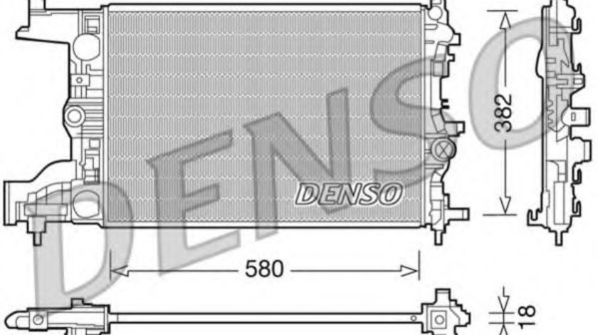 Radiator, racire motor OPEL ASTRA J (2009 - 2016) DENSO DRM20094 piesa NOUA