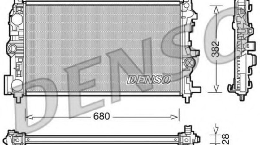 Radiator, racire motor OPEL ASTRA J (2009 - 2016) DENSO DRM20078 piesa NOUA