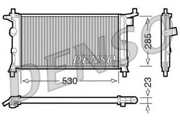 Radiator, racire motor OPEL CORSA B (73, 78, 79) (1993 - 2002) DENSO DRM20037 piesa NOUA