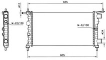 Radiator, racire motor OPEL CORSA B (73, 78, 79) (...