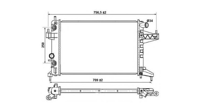 Radiator, racire motor Opel CORSA C (F08, F68) 2000-2009 #2 121091