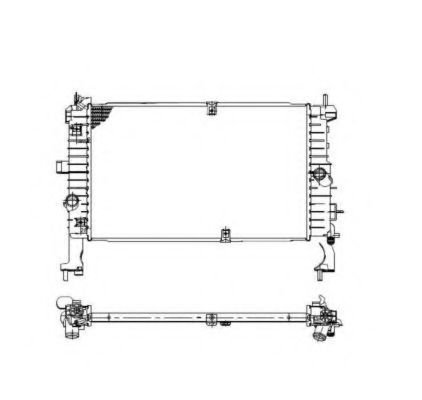 Radiator, racire motor OPEL MERIVA (2003 - 2010) NRF 53475 piesa NOUA