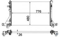 Radiator, racire motor OPEL MOVANO B caroserie (20...