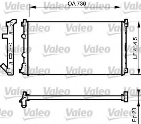 Radiator, racire motor OPEL MOVANO platou / sasiu (U9, E9) (1998 - 2010) VALEO 732917 piesa NOUA