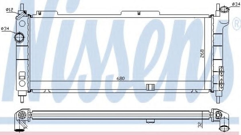 Radiator, racire motor OPEL TIGRA (95) (1994 - 2000) NISSENS 63254A - produs NOU
