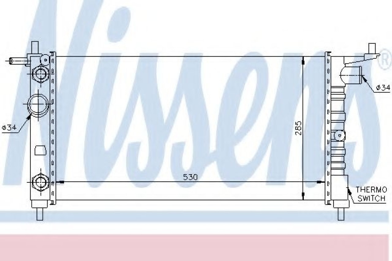Radiator, racire motor OPEL TIGRA (95) (1994 - 2000) NISSENS 63284 piesa NOUA