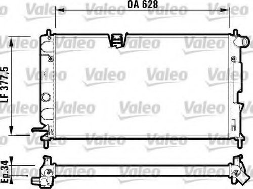 Radiator, racire motor OPEL VECTRA B Combi (31) (1996 - 2003) VALEO 732350 piesa NOUA