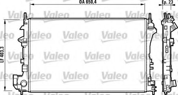 Radiator, racire motor OPEL VECTRA C Combi (2003 - 2016) VALEO 732879 piesa NOUA