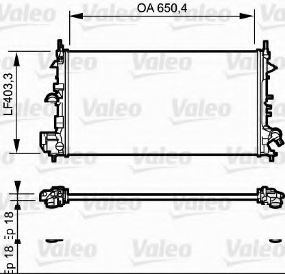 Radiator, racire motor OPEL VECTRA C Combi (2003 - 2016) VALEO 734982 piesa NOUA