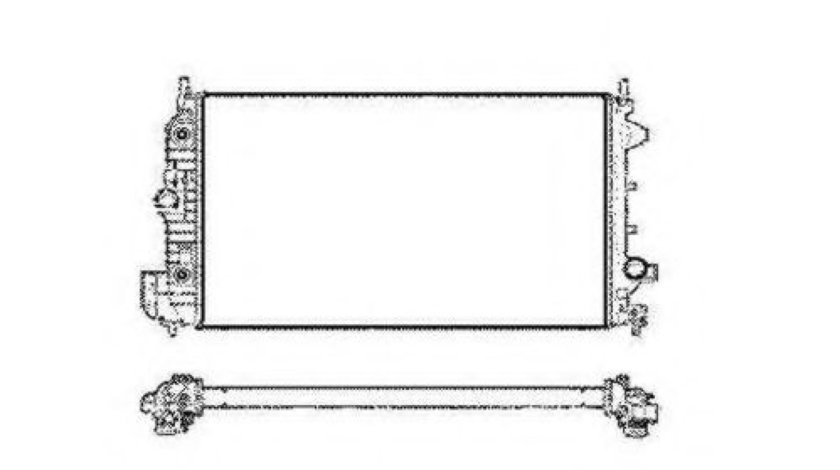 Radiator, racire motor OPEL VECTRA C GTS (2002 - 2016) NRF 58205 piesa NOUA