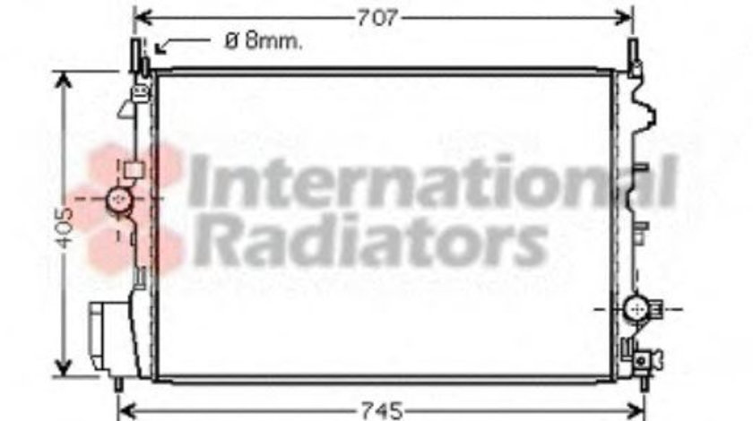 Radiator, racire motor OPEL VECTRA C GTS (2002 - 2016) VAN WEZEL 37002396 piesa NOUA