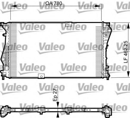 Radiator, racire motor OPEL VIVARO caroserie (F7) (2001 - 2014) VALEO 735599 piesa NOUA
